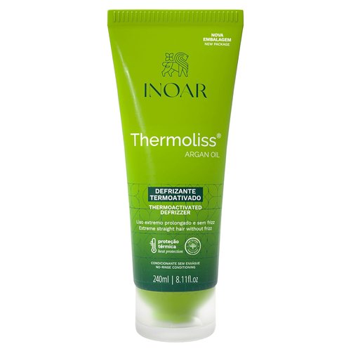Inoar Argan Oil Thermoliss Balm - Long-Lasting Frizz Control & Heat Protection | 8.1 fl. oz