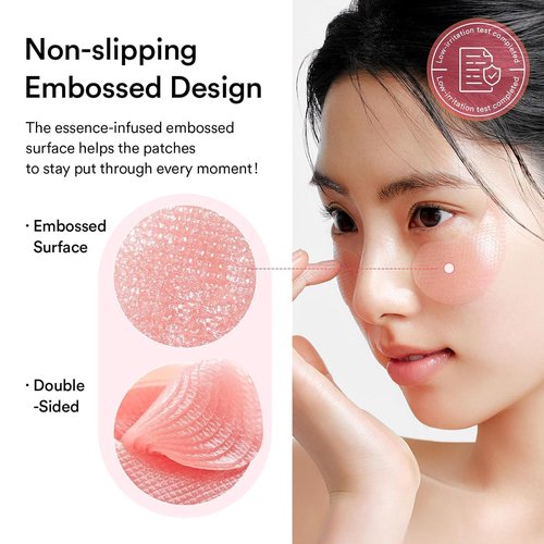 Abib PDRN Retinal Eye Patches - Rejuvenate Puffy Eyes with Glow Jelly & Niacinamide | 60 Count