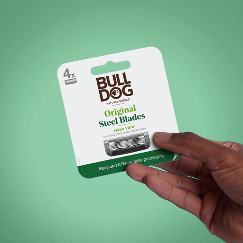 Bulldog Mens Skincare and Grooming Original Razor Blades Refills for Men, 8 Count