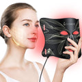 Lovsheme Red Light Therapy for Face, LED Face Mask Light Therapy, Red Light Therapy Mask for Acne, Wrinkles and Skin Rejuvenation, 320 LEDs, 3 Modes, 10-Min Auto Off, Eye Protection Included