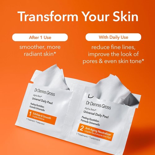 Dr. Dennis Gross Alpha Beta Daily Peel - Smooth Uneven Tone & Texture | 5 Treatments for Fine Lines