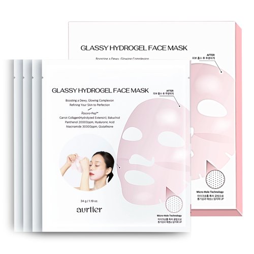 aurtier Deep Collagen Overnight Mask for Glass Skin, Hydrating Mask, Dewy Plump, Firming, Pore minimizer for face, Wrinkle Care, Moisturizer Korean Skin Care 4ea