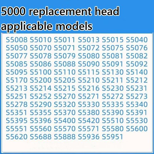 Philips SH50/52 Replacement Blades - Compatible With Series 5000 Electric Shavers | Whole Replacement Head for Norelco S5000 Models