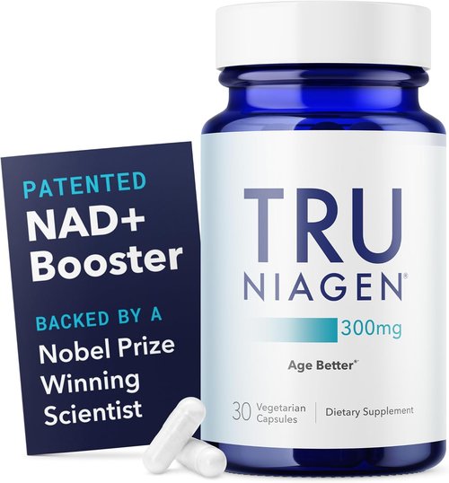 TRU NIAGEN NAD Supplement - Boost Brain Function & Anti-Aging | 300mg Niagen, 30 Servings | Supports Cellular Energy