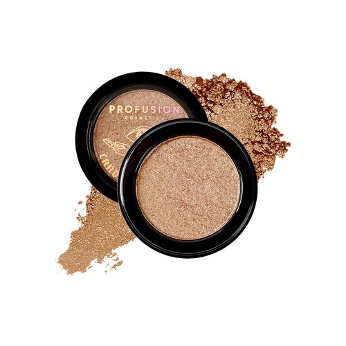 Profusion Cosmetics Candlelight Ritual Highlighter - Richly Pigmented Cream-to-Powder with Gold Shimmer Finish, Vegan & Cruelty-Free