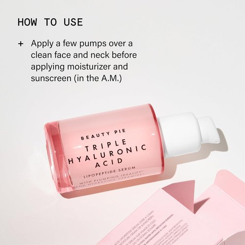 Beauty Pie Triple Hyaluronic Acid Serum - Deep Hydration & Plumping | 50ml Anti-Wrinkle Face Care