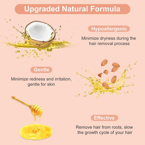 Hard Wax Beads, 2.5 lb Wax Beans for Hair Removal, Ideal for Sensitive skin, Brazilian, Bikini, Face, Eyebrows, Underarms and Full Body Waxing Bulk (Pink)