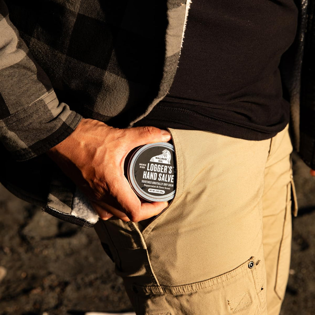 Walrus Oil - Logger's Hand Salve Cream | 100% Vegan, Beeswax-Free, 2oz - Nourishing Coconut & Cocoa Butter Blend