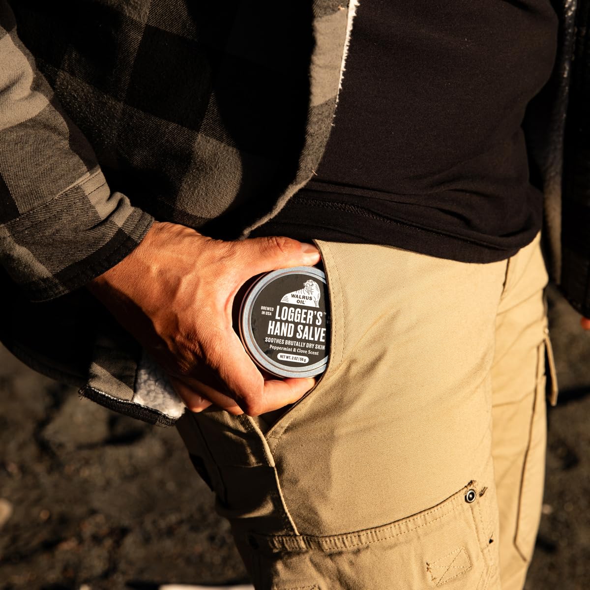 Walrus Oil - Logger's Hand Salve Cream | 100% Vegan, Beeswax-Free, 2oz - Nourishing Coconut & Cocoa Butter Blend