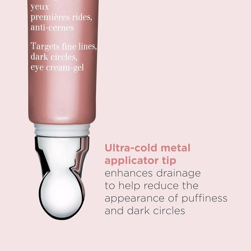 Clarins Total Eye Revive - Anti-Aging Cream-Gel Eye Treatment | Smooths Fine Lines & Reduces Dark Circles | 0.5 Oz