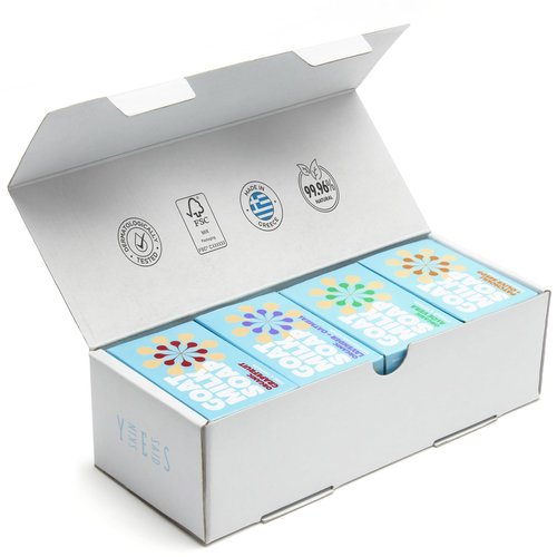 Skin Said Yes Goat Milk Soap Bar - 8 Bars 4 Unique Scents | Crafted in Greece | All Natural, Organic, Goats Milk Soap - Nourishing, Ideal for Sensitive Skin - Perfect for Kids, Men, and Women