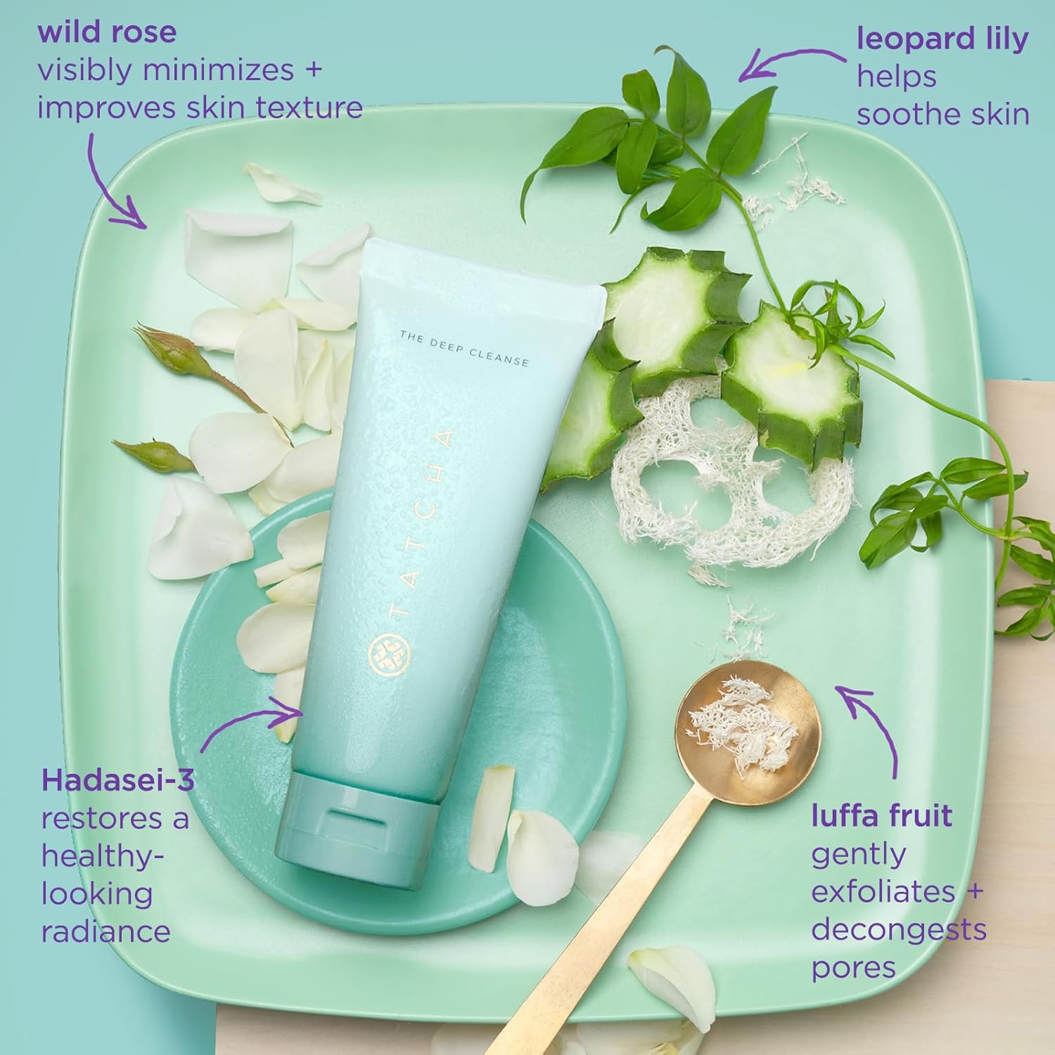 TATCHA The Deep Cleanse - Gentle Exfoliating Cleanser for Dirt Removal & Pore Tightening