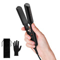 FARERY Portable Hair Straightener - 1.5 Inch Mini Flat Iron with Ceramic Plates & Travel Bag