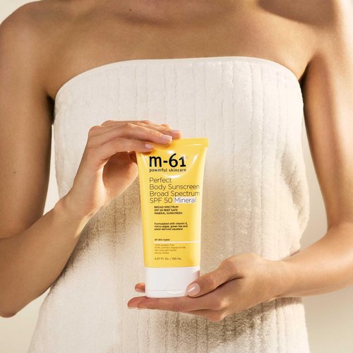 M-61 Perfect Mineral Sunscreen SPF 50 - Reef-Safe Formula with Vitamin E & Green Tea Antioxidants
