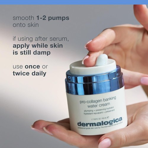 Dermalogica Pro Collagen Banking Water Cream - Hydrating Collagen Moisturizer for Face, 1.7 fl oz