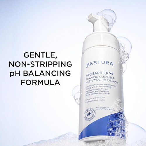 AESTURA ATOBARRIER365 Gentle pH-Balanced Foaming Cleanser - Hydrating Korean Face Wash for Dry Skin, 150ML