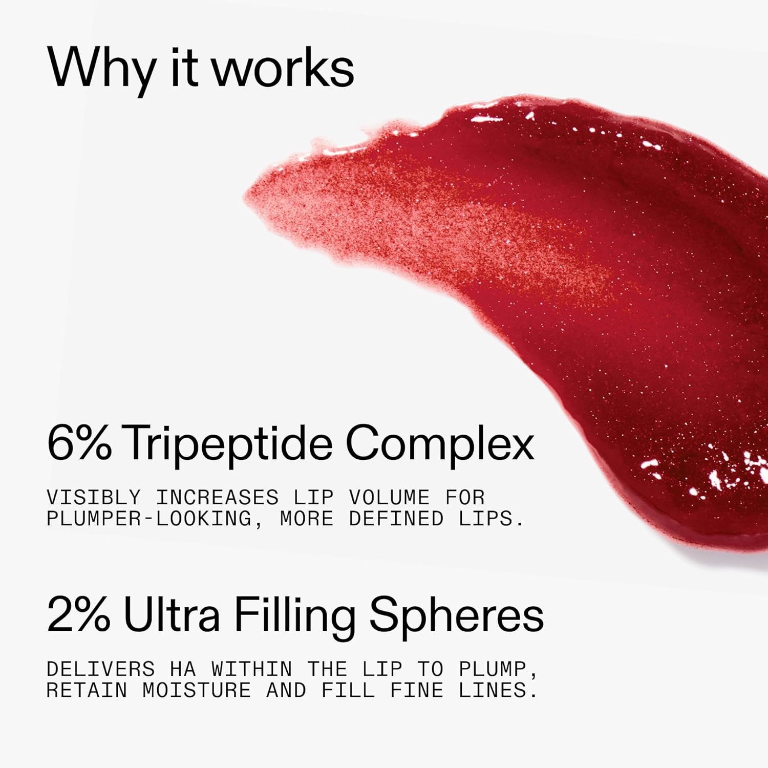 The INKEY List Tripeptide Lip Balm - Clinically Proven Plumping & Hydrating, 10ml, Berry Tint