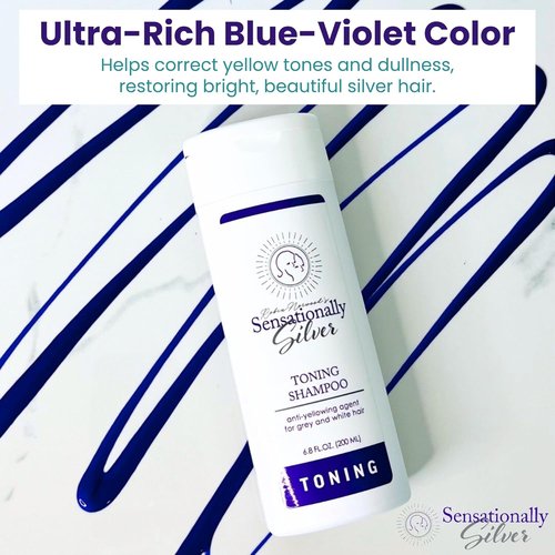 Skiennix Silver Shampoo - Toning Purple Shampoo for Gray & White Hair for Men & Women
