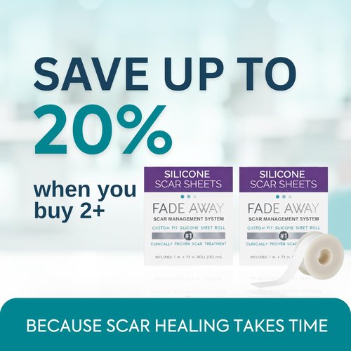 Clinically Proven Silicone Scar Sheets – Medical Grade Tape for Surgery, C-Section, Keloids & Tummy Tuck Scars