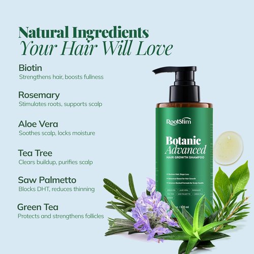 Regine Switzerland Hair Growth Shampoo - Rosemary & Biotin Formula for Thicker Hair | 12.8 Fl Oz, Sulfate-Free