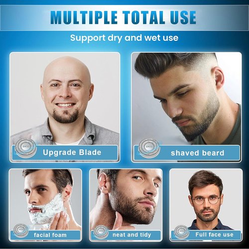 Philips Norelco SH30 Replacement Heads - Upgraded Double Blades for Series 3000/2000/1000 | 6 Pack
