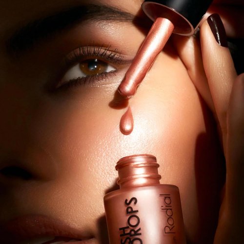 Rodial Blush Drops - Sunset Kiss | Moisturizing Liquid Blush with Vitamin E, 0.5 fl oz, Radiant Finish