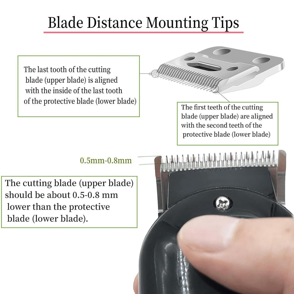 Wahl Clipper Replacement Blades - 2 Pack Compatible with 2 Hole Clipper Blades | Durable & Efficient