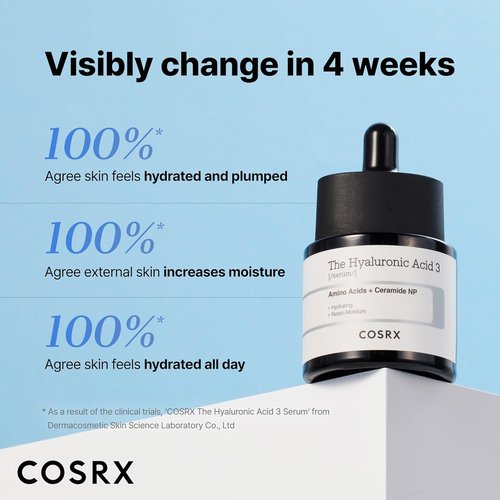 COSRX Pure Sodium Hyaluronic Acid Serum - Hydrating & Moisture Boosting for Fine Lines, 0.67 fl. oz / 20 ml | No Artificial Fragrance