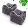 Wash Cloths 12 Pack, Super Soft and Skin Friendly Face Towel for Sensitive Skin, 10x10 inch Small Face Washcloths, Reusable Washable Makeup Remover Cloths, Easy to Rinse Grey Facial Cleansing Cloths