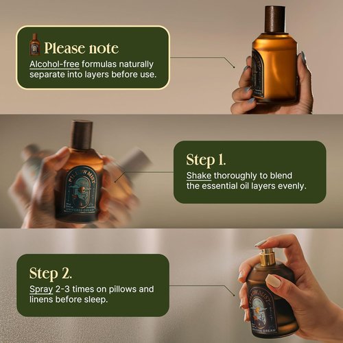 OPTATUM Pillow Mist - Aromatherapy Spray with Natural Essential Oils for Stress Relief | Ideal for Sheets & Bedding - Universe Dream