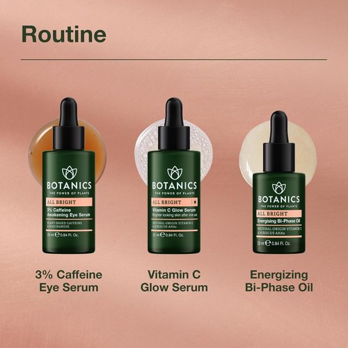 Botanics Vitamin C Face Serum - Brightening Glow Serum with Natural Vitamin C - Vegan & Cruelty-Free (1 Fl Oz)