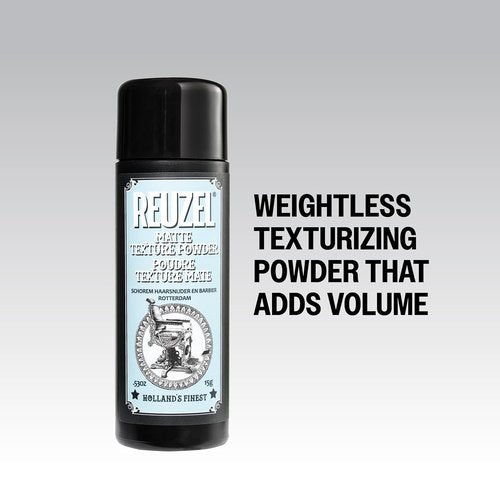 Reuzel Matte Texture Powder - Weightless Formula for Instant Lift - Easy Application - 0.53 Oz