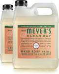 MRS. MEYER'S CLEAN DAY Hand Soap Refill, Made with Essential Oils, Geranium, 33 Fl. Oz - Pack Of 2