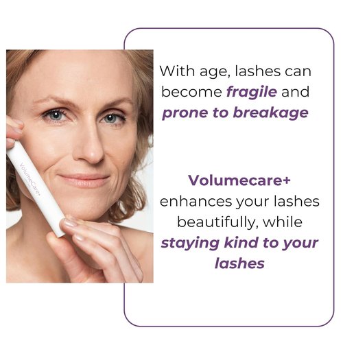 Rumi Cosmetiques VolumeCare+ Mascara | Extreme Length & Volume 2-in-1 Formula - Hypoallergenic, No Clumps, Natural Black