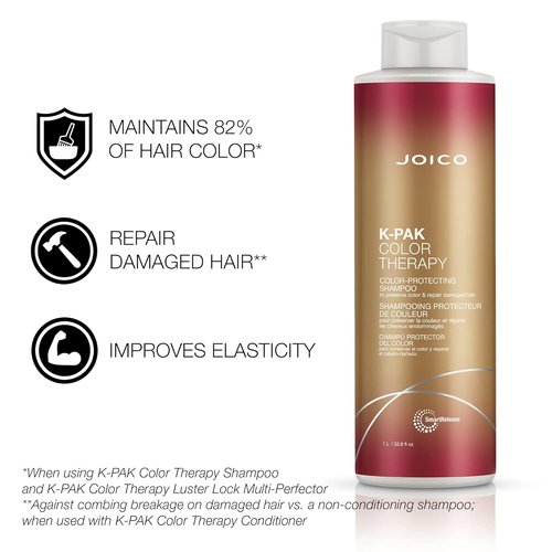 Joico K-PAK Color Therapy Shampoo & Conditioner Set - Color Protection & Shine Boost for Treated Hair