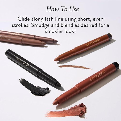 LAURA GELLER NEW YORK Kajal Longwear Kohl Eyeliner Pencil - Smooth, Blendable Deep Black Formula