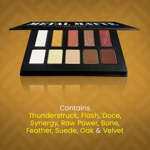 Metal Matte Eyeshadow Palette - 10 Vibrant Colors for Stunning Eye Looks