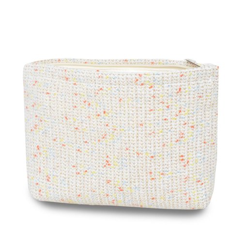 KeYaMee Makeup Bag Travel Cosmetic Bags for Purse Women Organizer Pouch Toiletry Bags with Zipper Large Capacity 039 white