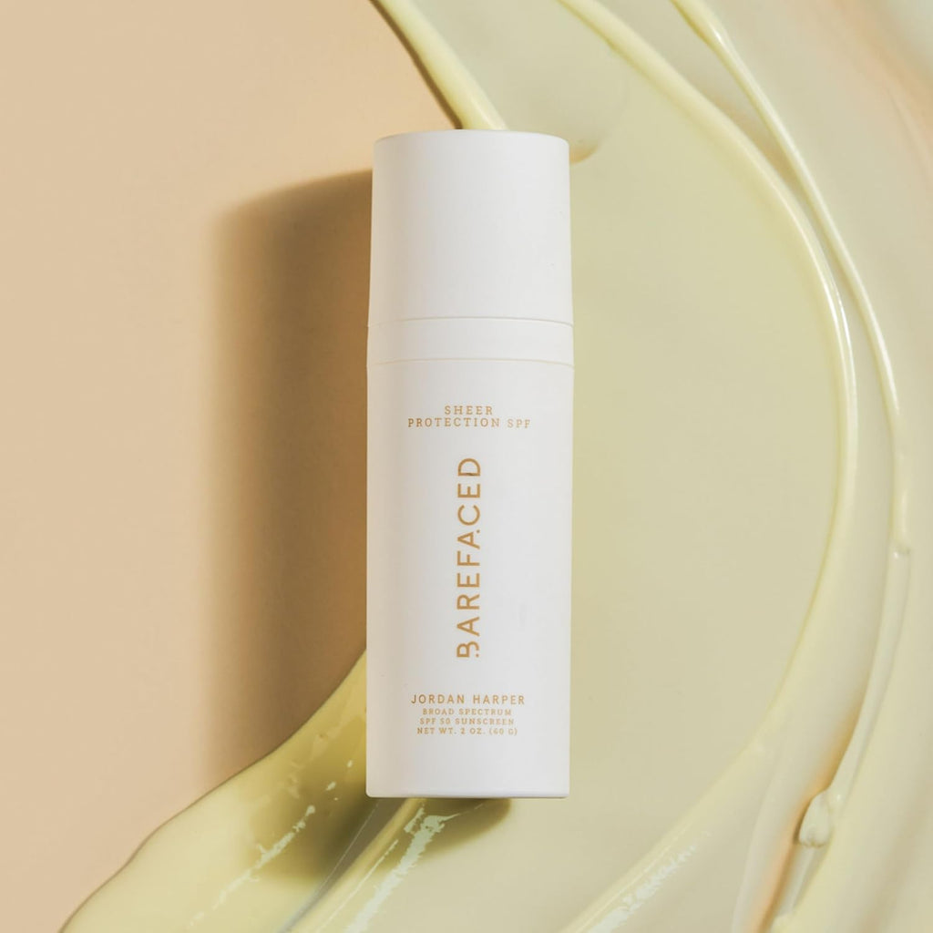 Barefaced Sheer Protection SPF 50+ | Broad-Spectrum Face Sunscreen with Zinc Oxide, Niacinamide & Hyaluronic Acid – Oil-Free Hydration & Anti-Aging (60ml)