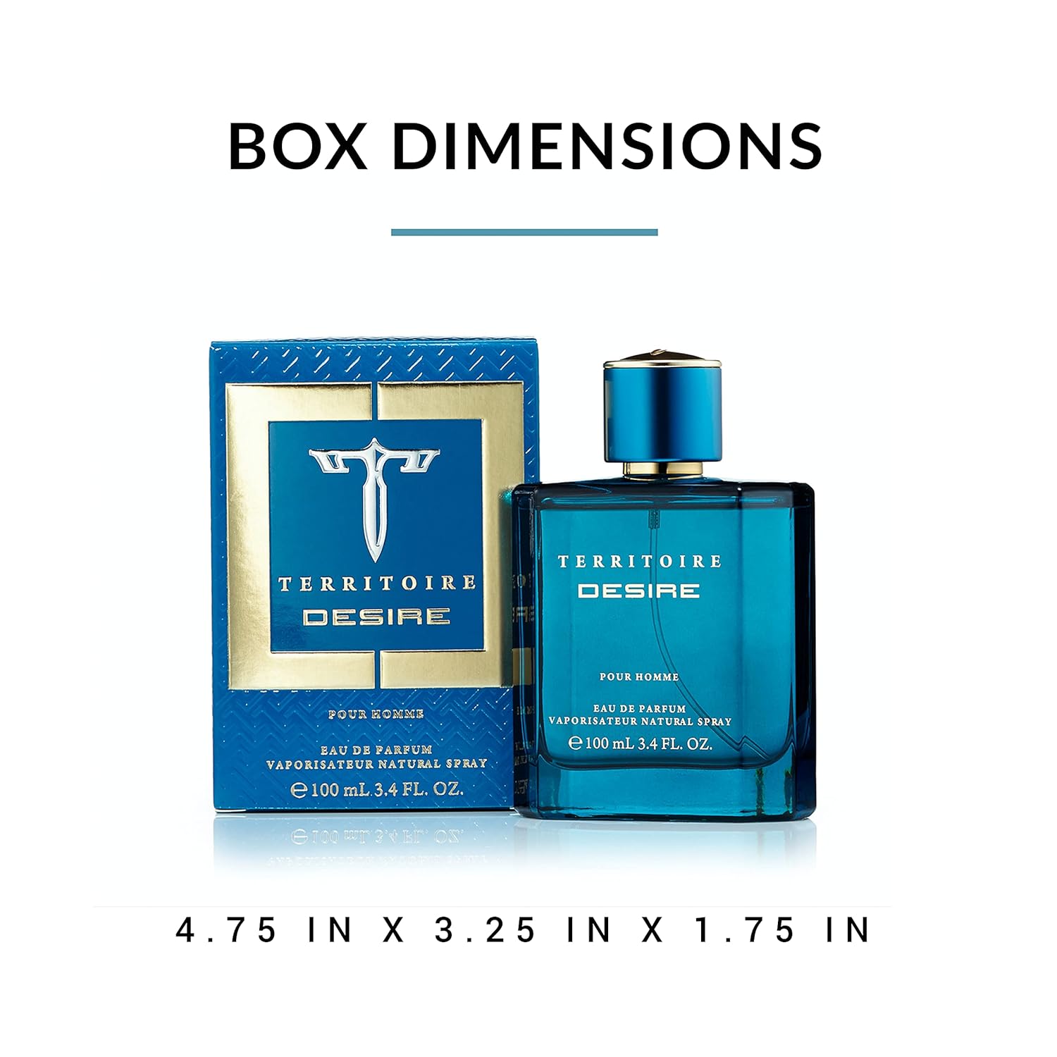Territoire Eau De Parfum - Men's Cologne with Captivating Scent | 3.4 oz Bottle