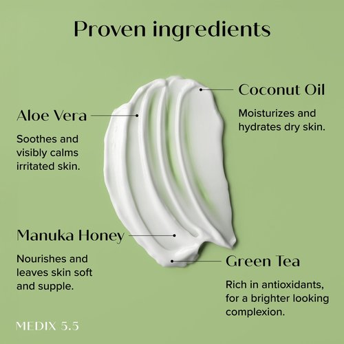 Medix 5.5 Brightening Vitamin C Cream + Coconut Oil Moisturizer Skin Care Set | Body Cream & Face Lotion Bundle | Firming Body Lotion Set For Women, Crepey Skin Treatment, Wrinkles, Cellulite, 2PC