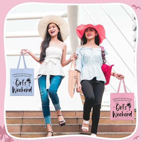 Paterr 8 Pcs Girls Weekend Trip Gifts for Women 4 Makeup Bags 4 Tote Bags Galentine Summer Vacation Bestie Friendship Favors(Weekend,Stylish Color)
