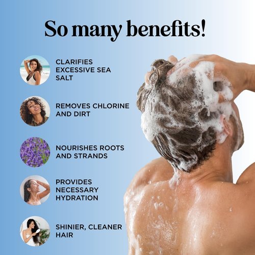 Skiennix After Swim Shampoo - Chlorine Removal for Kids & Adults | Gentle Formula with Tea Tree & Rosemary Oils