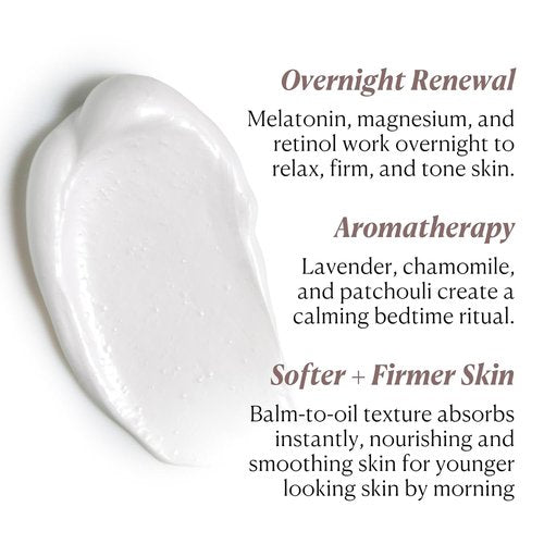 Nakery SkinRecovery Magnesium Balm - Relaxing Skin Tightening Cream with SepiLift & Retinol | Hydrating Muscle Balm with Melatonin for Restful Sleep