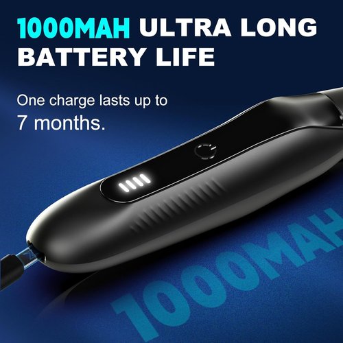 Skiennix 2-in-1 Nose Hair Trimmer - LED Display, 16000RPM Motor, Grooming Kit for Men | Perfect Gift for Father's Day