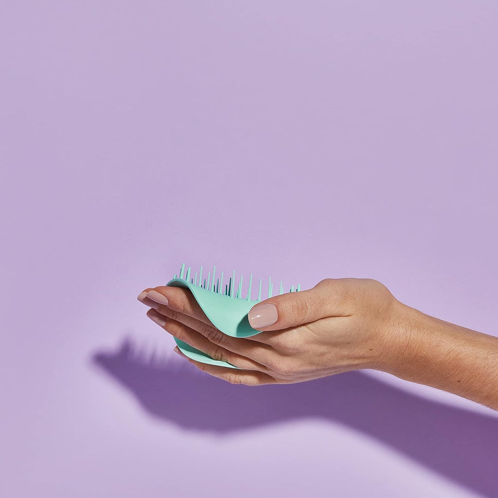 Tangle Teezer Ultimate Detangler Hairbrush - Scalp Massager Bundle for 3C to 4C Curly Hair | Purple & Mint