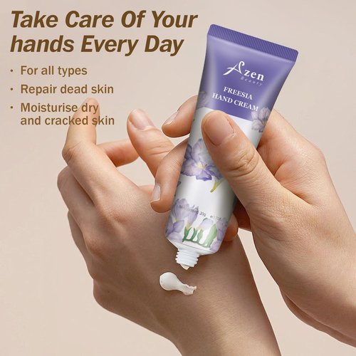 AZEN 32 Sets Bulk Gifts, Hand Cream and Lip Balm Bulk Set with Organza Bag Thank You Card, Baby Shower Wedding Gifts for Guests, Bridal Wedding Favors, Valentines Gift for Women