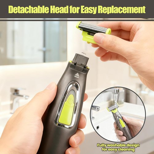 Skiennix Beard Trimmer - Rechargeable Men's Grooming Kit with Washable Electric Razors | Versatile for Face, Beard & Mustache
