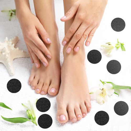Maitys 200 Pcs Replaceable Sandpaper Discs Tip 2 Toe Refill Disks Replacement Sandpaper Pad Discs for Electric Foot File Callus Remover Dead Skin Calluses Removal (80 Grit,180 Grit)