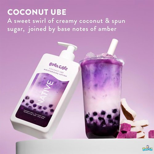 Native Coconut Ube Moisturizing Body Lotion - Silicone Free, Unisex, 16.5 oz | Limited Edition Pack of 2